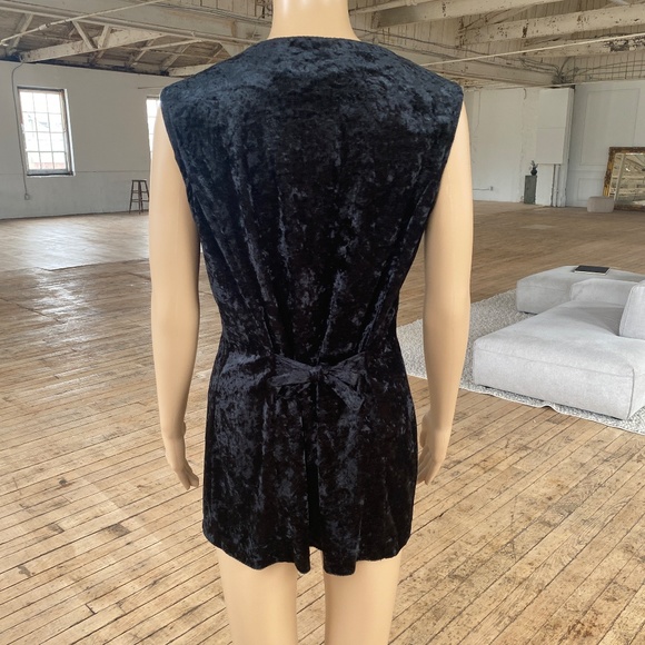 Vintage 1980s "Fairweather" Velvet Vest - Picture 5 of 8